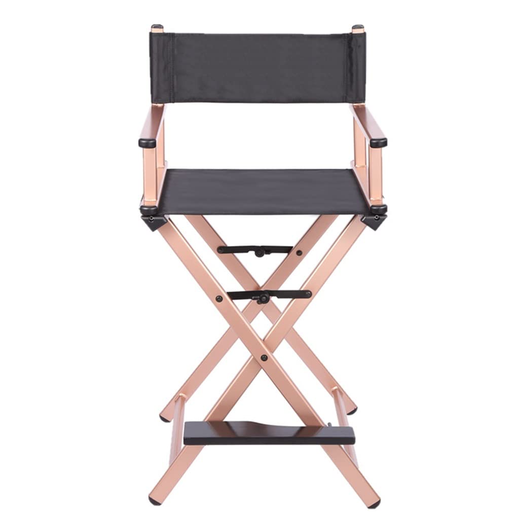 Portable Rose Gold Aluminum Folding Makeup Chair X25446