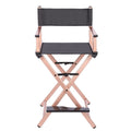 Portable Rose Gold Aluminum Folding Makeup Chair X25446