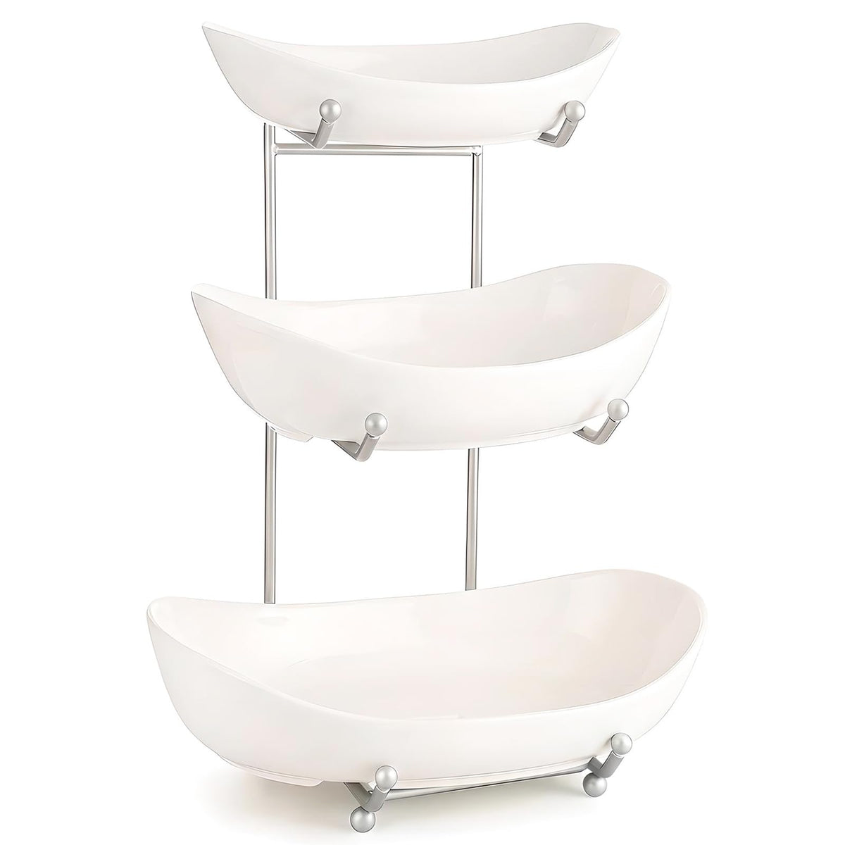 3 Tier Ceramic Fruit Basket with Holder Z937847