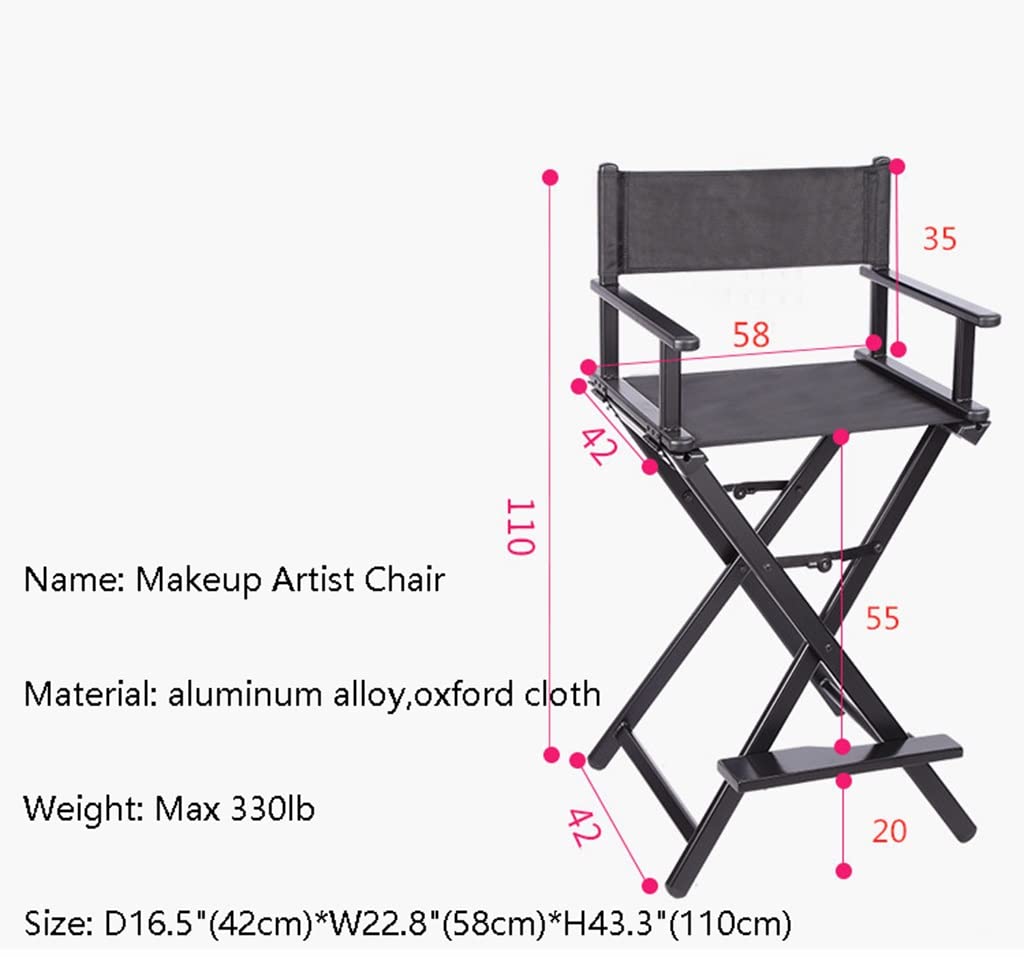 Portable Rose Gold Aluminum Folding Makeup Chair X25446