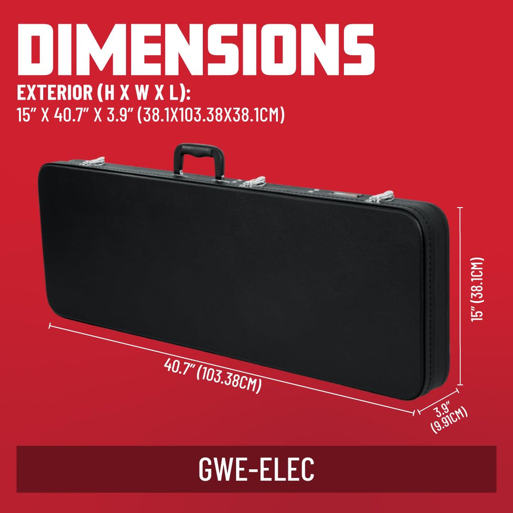 Hard-Shell Wood Case for Standard Electric Guitars V6292