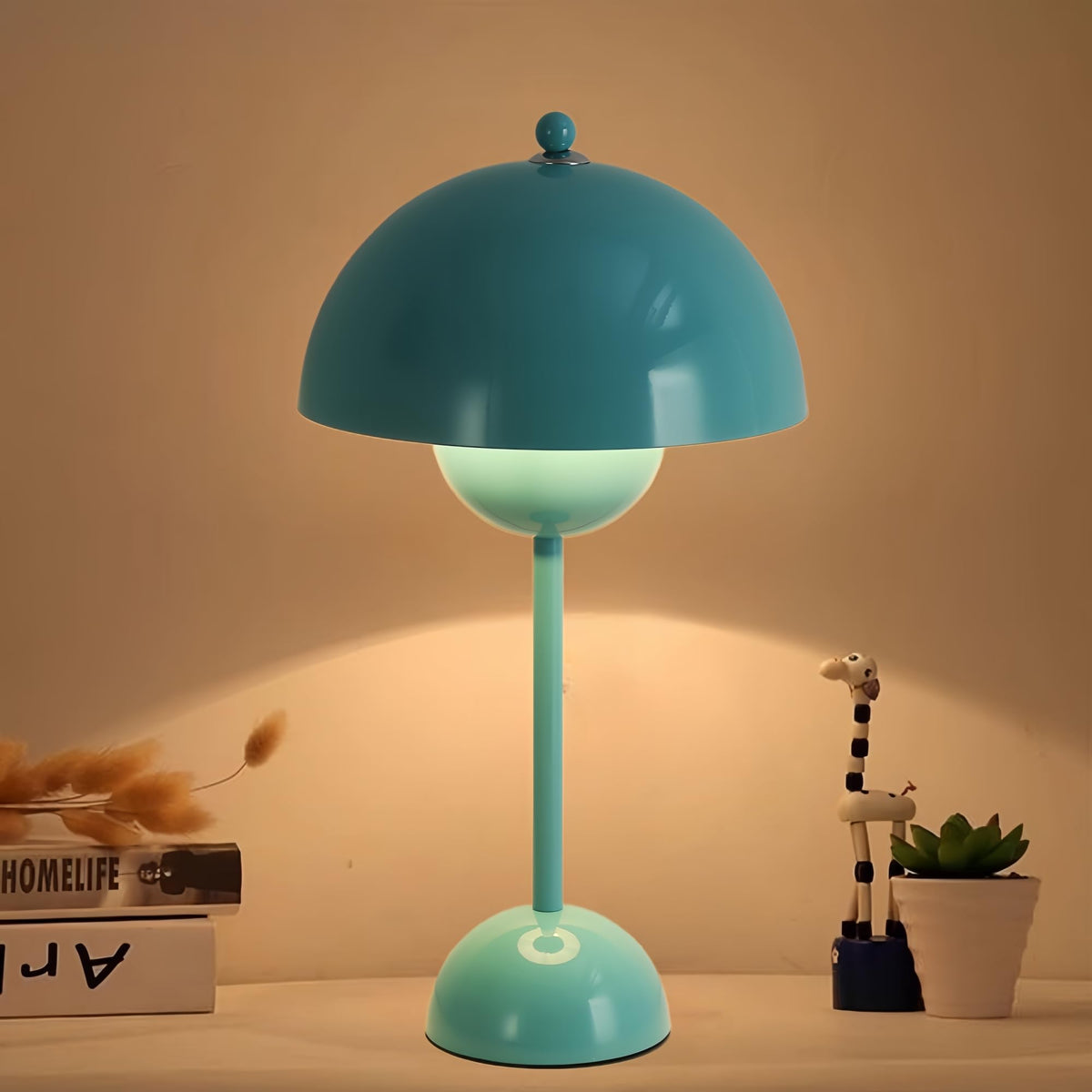 Mid-Century Modern Table Lamp Turquoise M842509