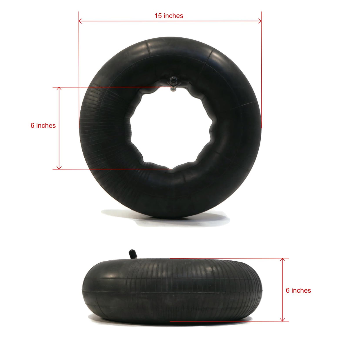 Tire Inner Tube 15x6.00-6 with TR13 Straight Stem 4-Pack C79328