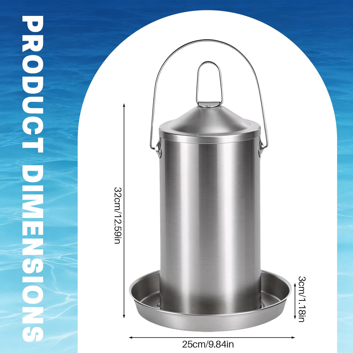Stainless Steel Chicken Waterer X8767