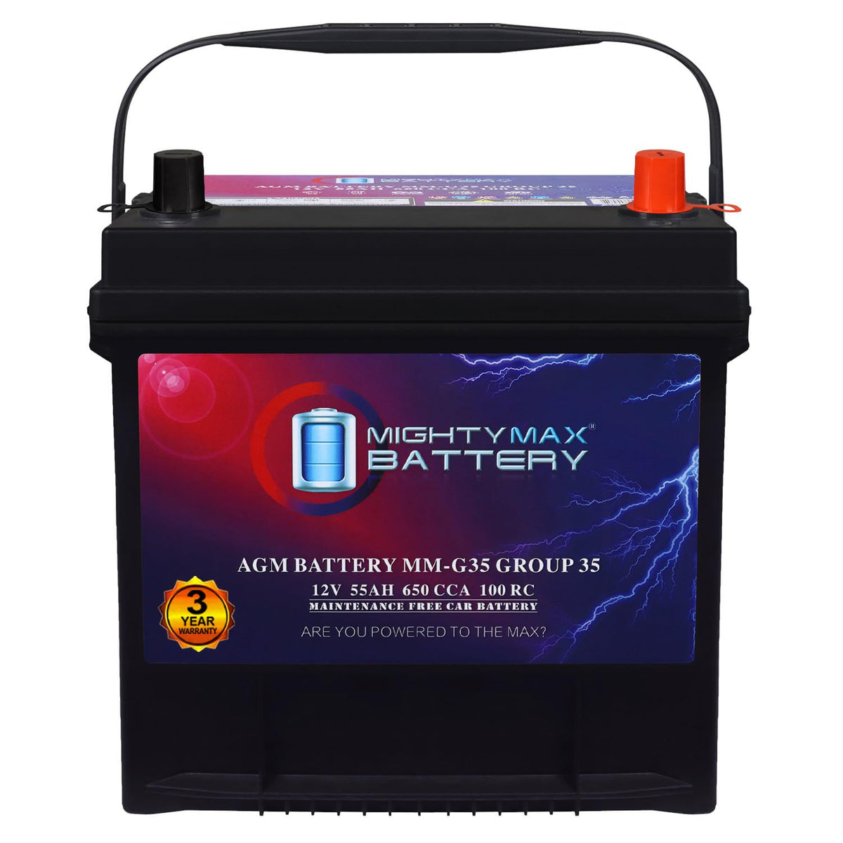 12V 55Ah AGM Replacement Battery F147