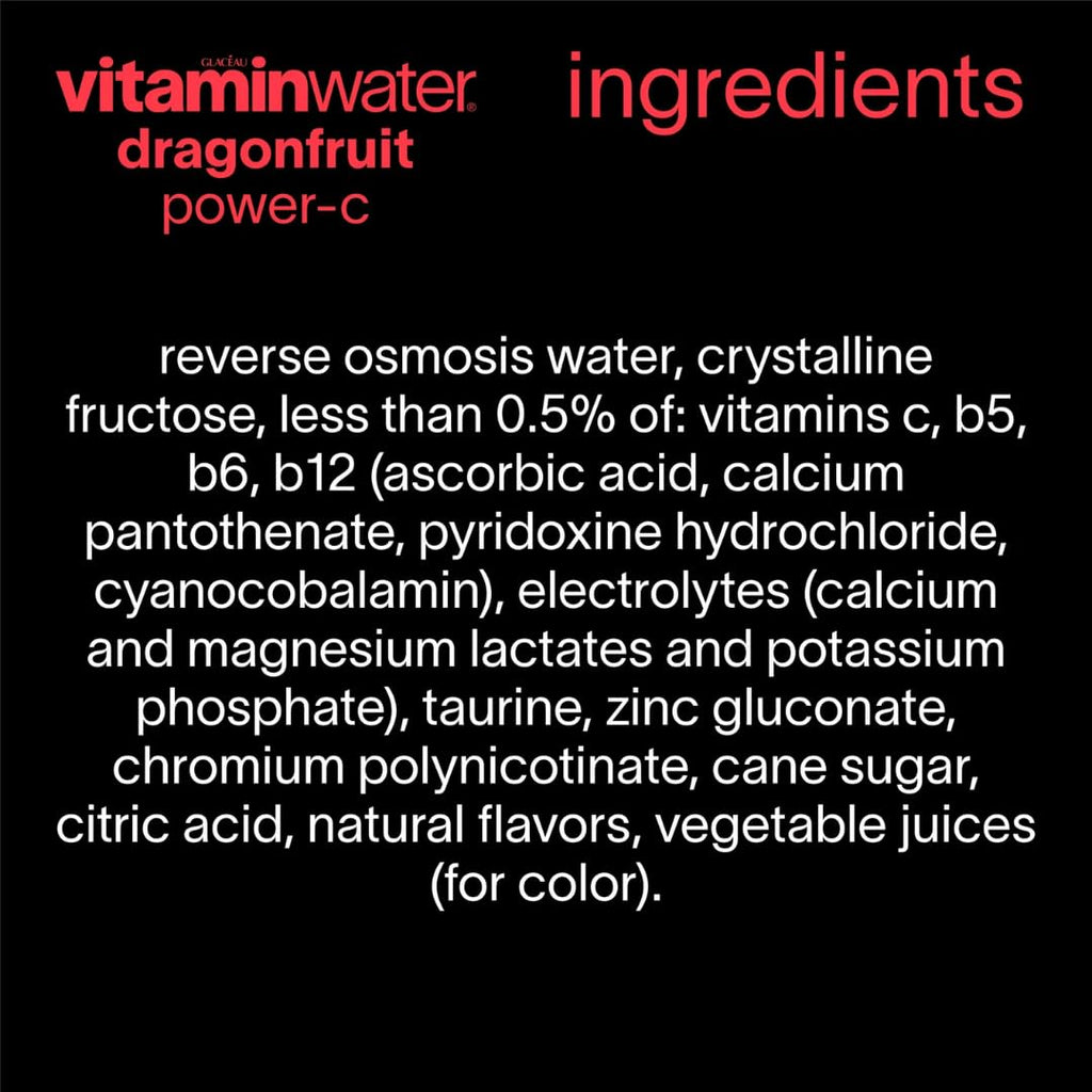 Vitamin Enhanced Water Beverage 12 Pack 20oz Bottles 6 Flavor Variety Pack A855870