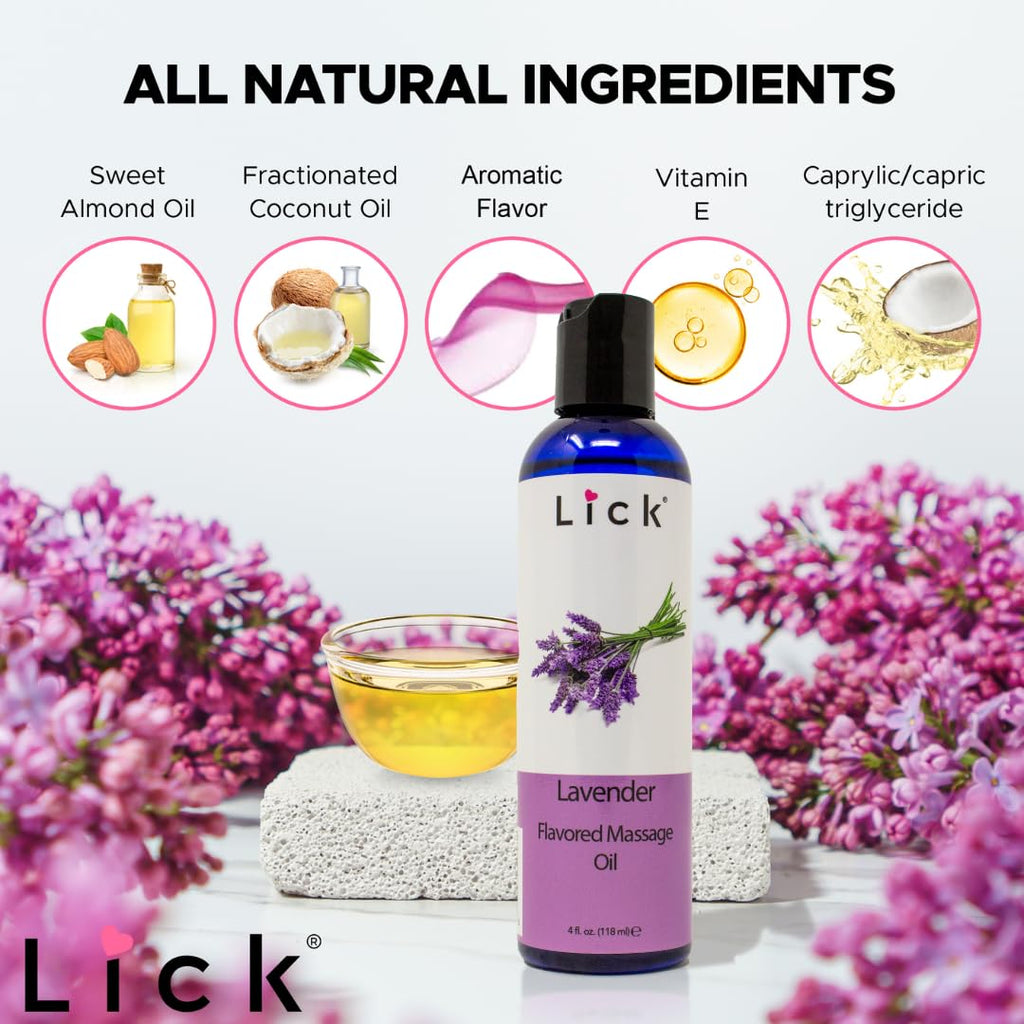 Lavender Massage Oil with Sweet Almond Oil & Vitamin E, 4 oz I59772