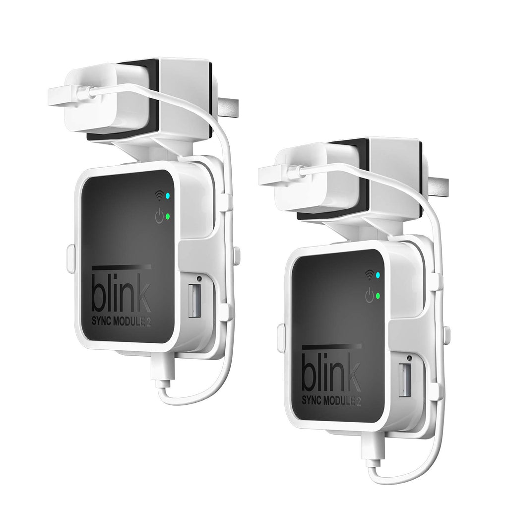 Wall Mount Bracket for Security Camera with Short Cable, 2 Pack White Y56822