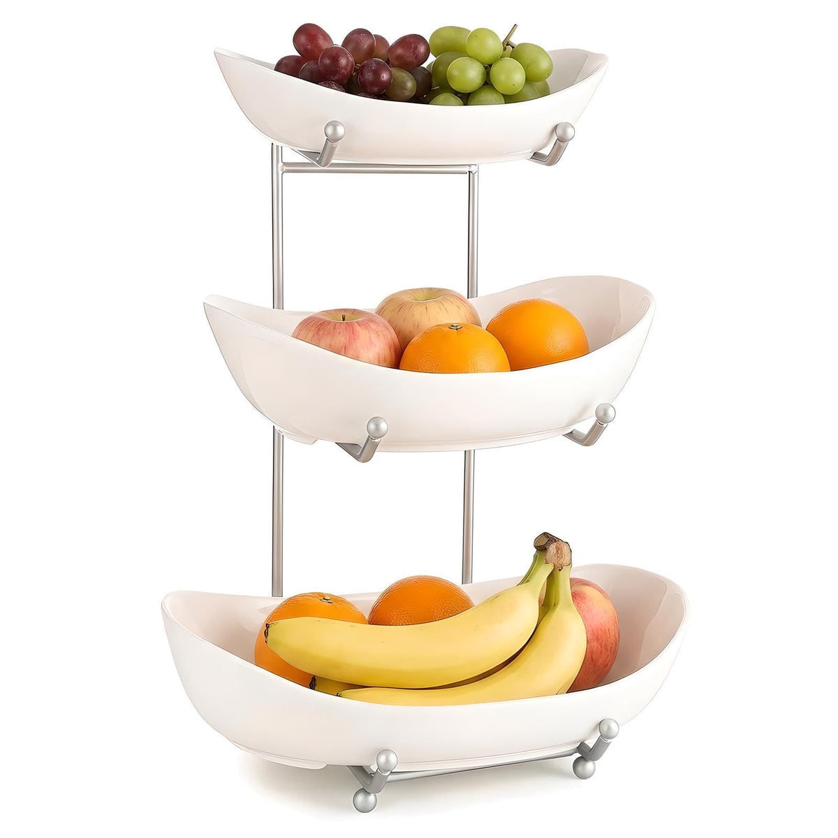 3 Tier Ceramic Fruit Basket with Holder Z937847