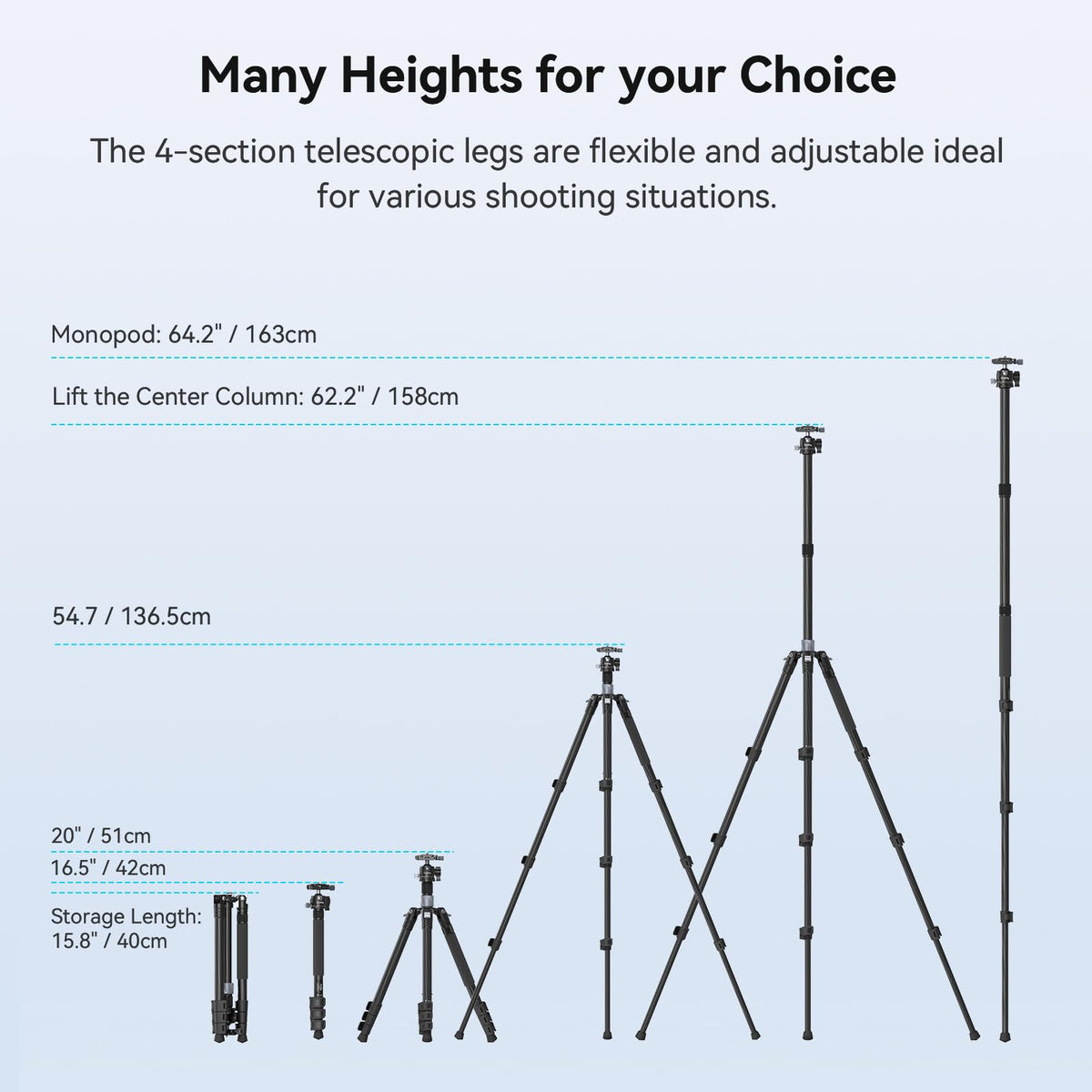 Carbon Fiber Camera Ball Head Tripod H481788