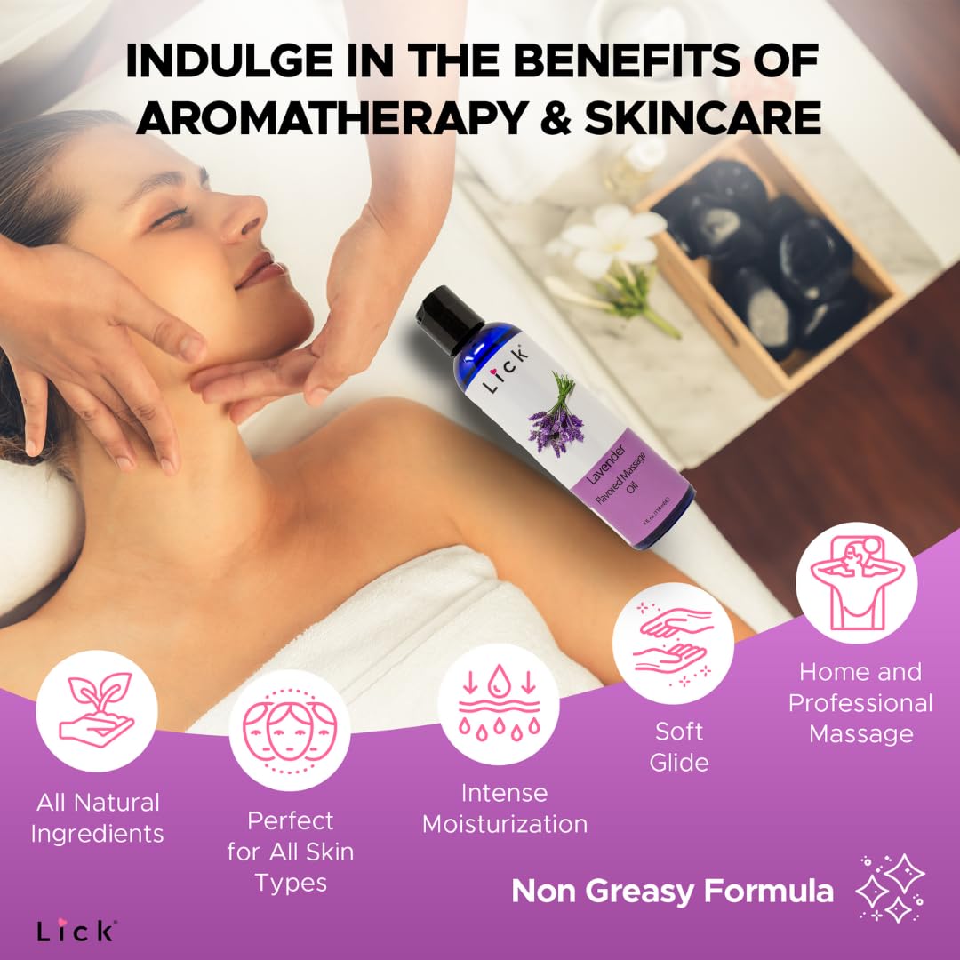 Lavender Massage Oil with Sweet Almond Oil & Vitamin E, 4 oz I59772