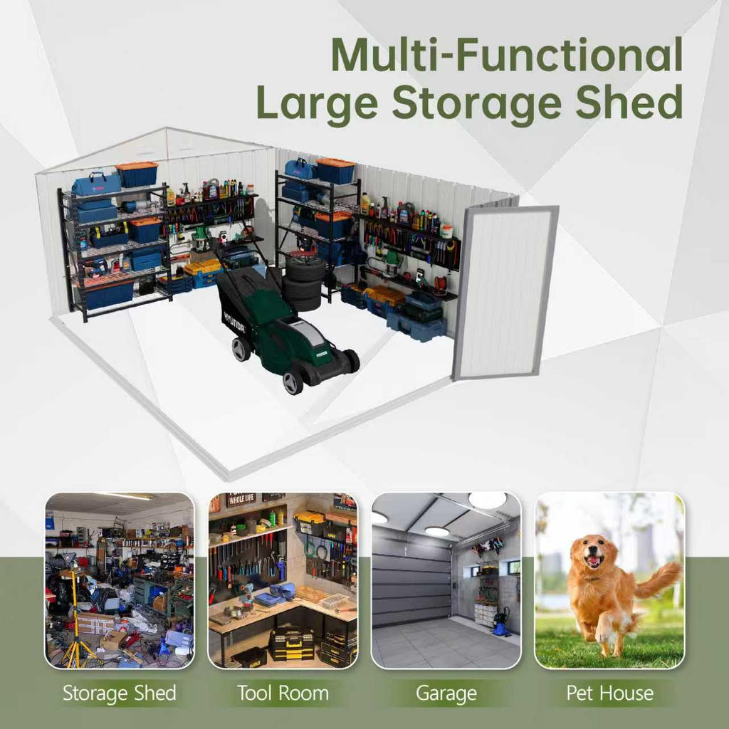 10x14 FT Outdoor Storage Shed F29959