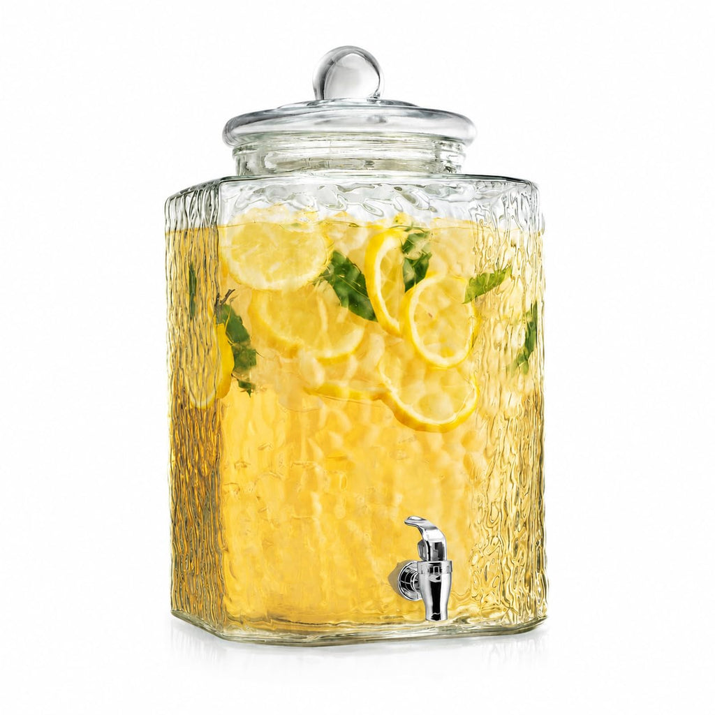 5 Gallon Glass Beverage Dispenser with Spigot Q764
