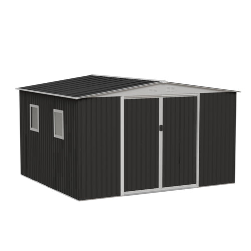 12x10 ft Metal Garden Shed G3977