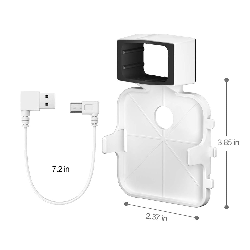 Wall Mount Bracket for Security Camera with Short Cable, 2 Pack White Y56822