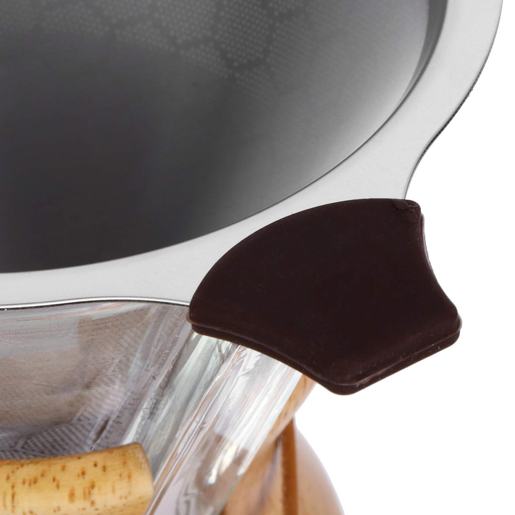 600ml High Temp Glass Coffee Drip Pot with Reusable Filter K7096
