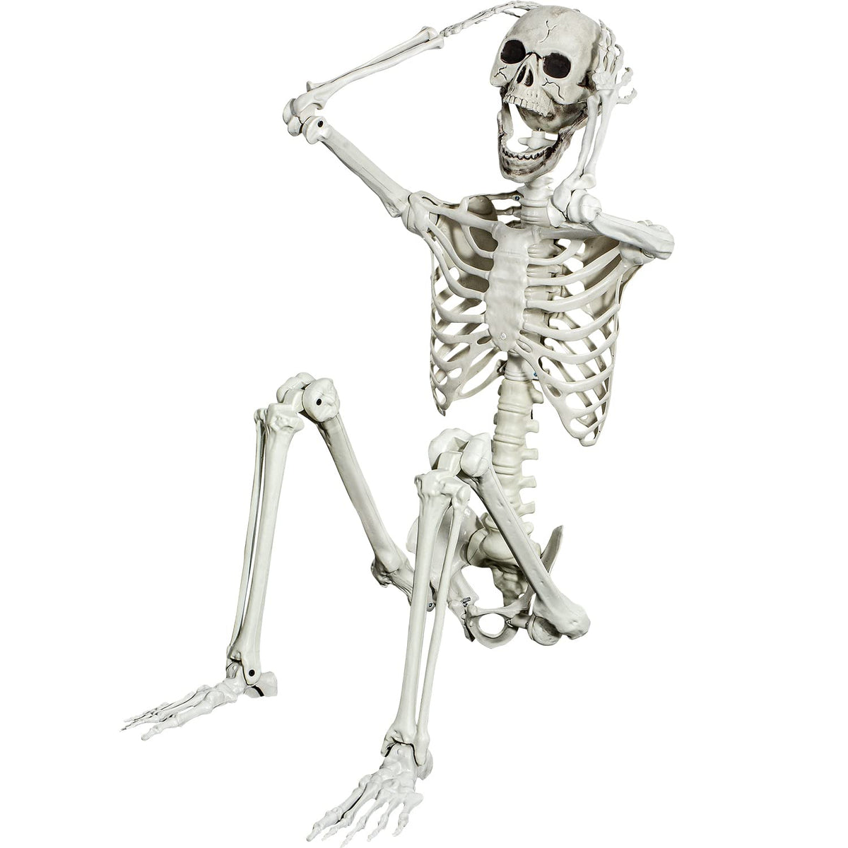 5.4ft Posable Full Body Skeleton with Movable Joints N528512
