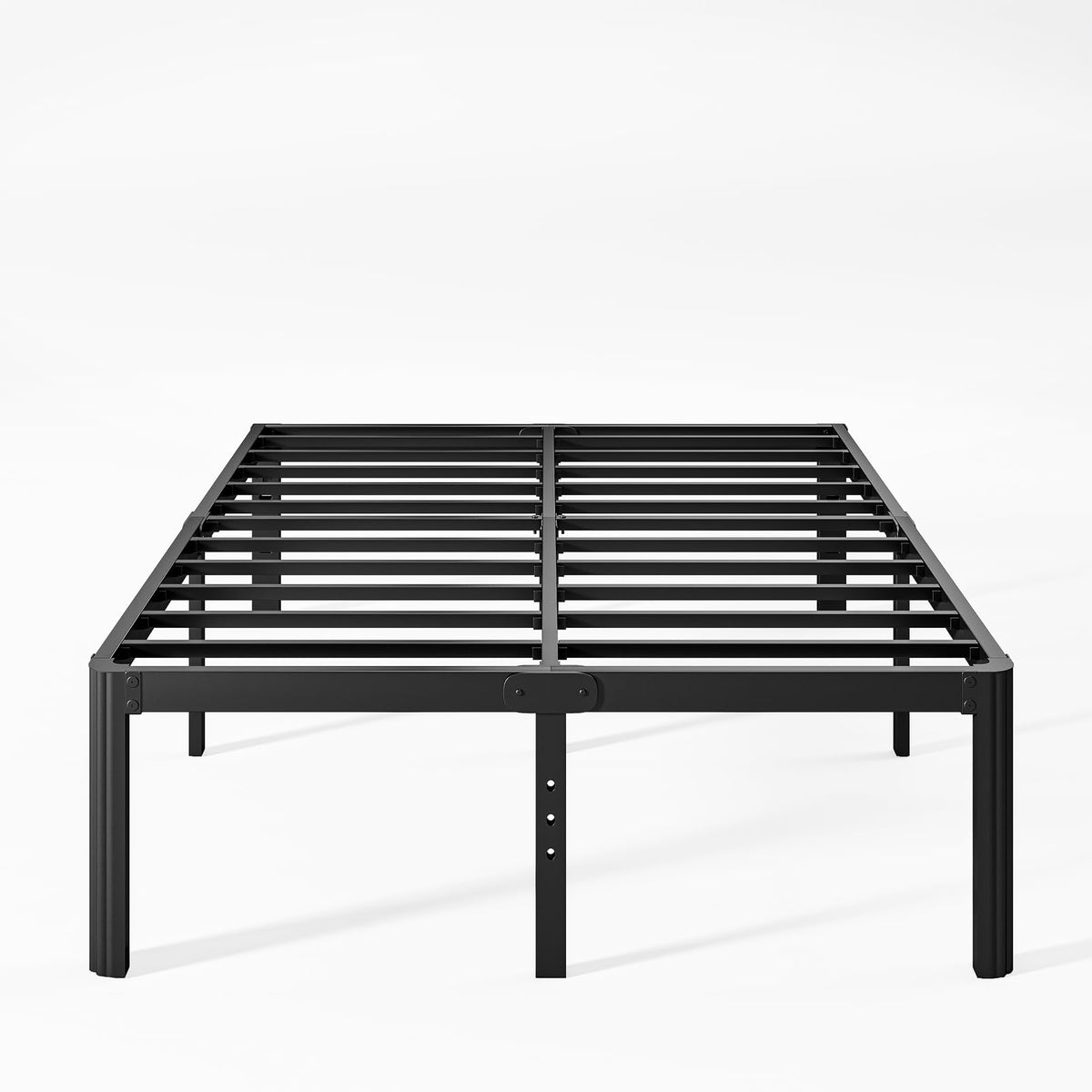 18 Inch High Queen Size Metal Platform Bed Frame Black S576