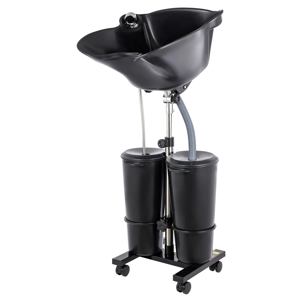Portable Shampoo Bowl with Electric Pump, Height Adjustable Hair Washing Basin Z5285