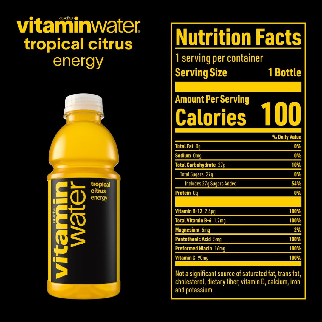 Vitamin Enhanced Water Beverage 12 Pack 20oz Bottles 6 Flavor Variety Pack A855870