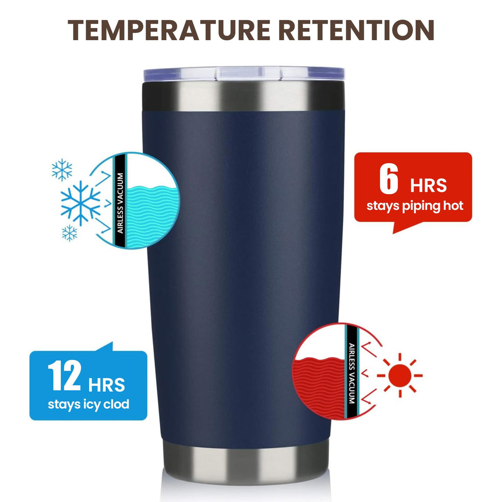 20oz Stainless Steel Insulated Tumbler with Lid and Straw Q85374
