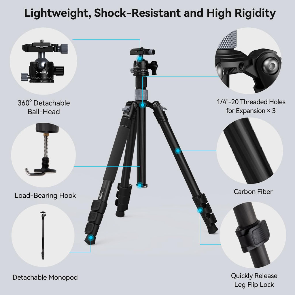 Carbon Fiber Camera Ball Head Tripod H481788