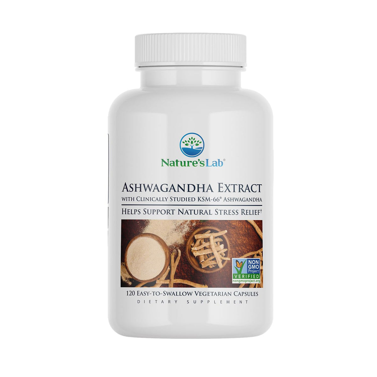 Extra Strength Organic Ashwagandha Root Extract 120 Ct H40151
