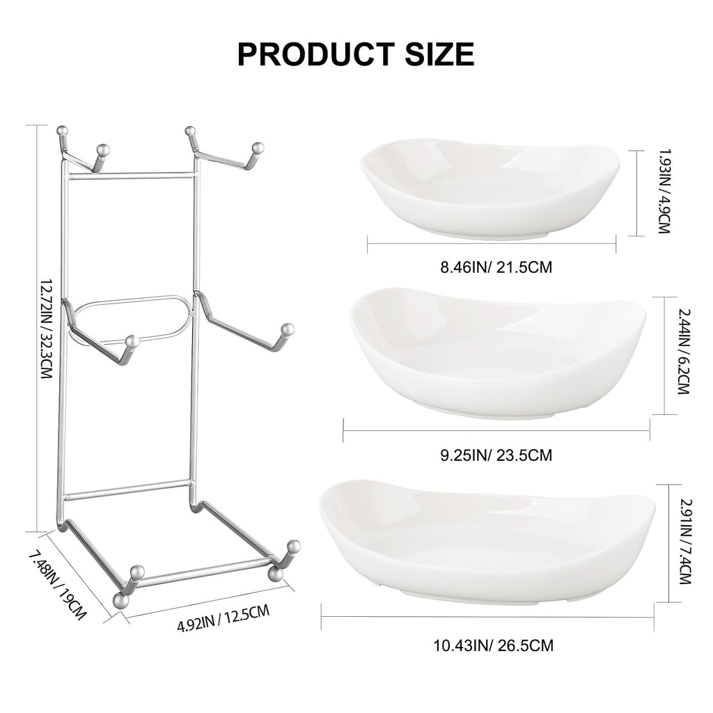 3 Tier Ceramic Fruit Basket with Holder Z937847