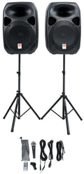 Dual 12" Powered PA Speaker Package Z835
