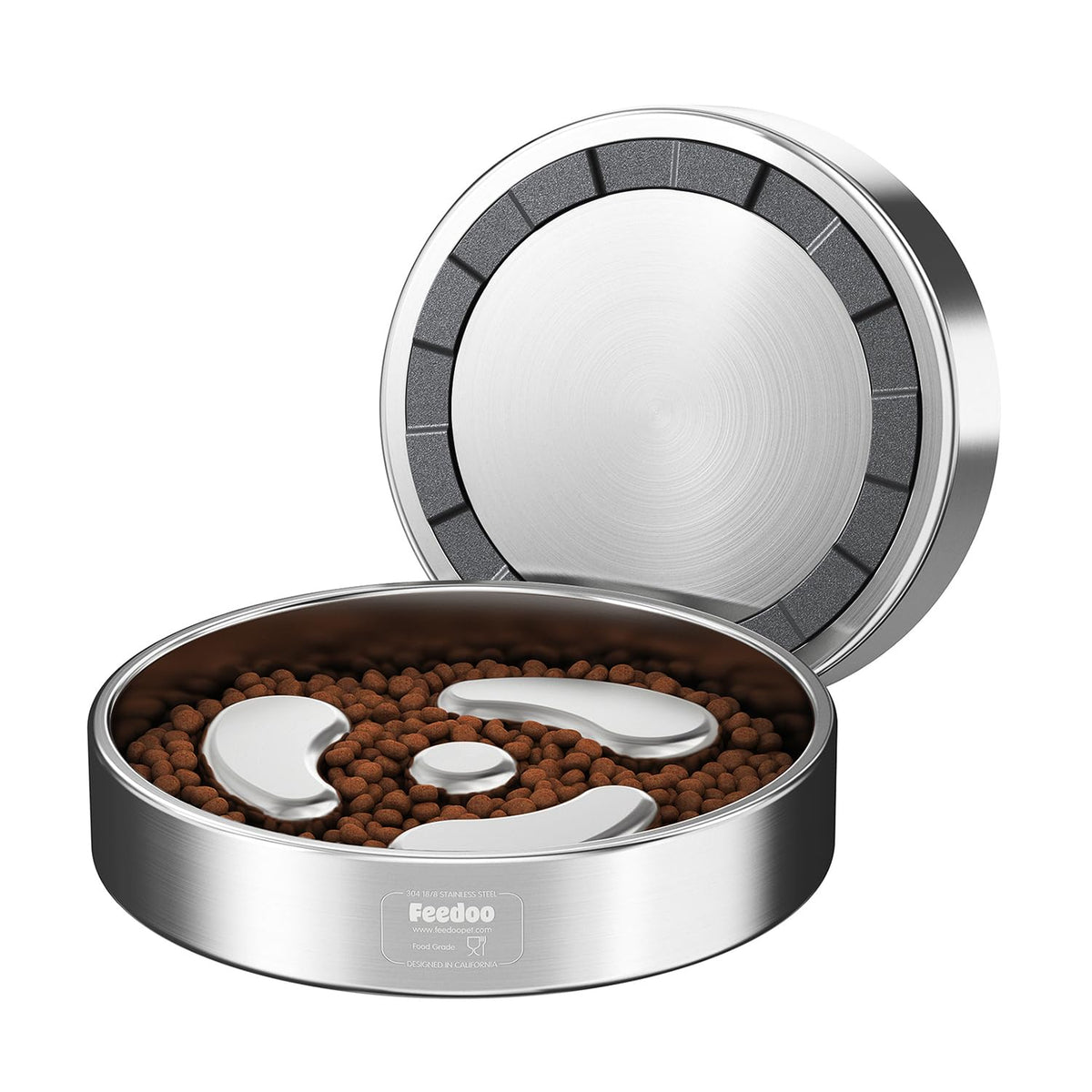 Slow Feeder Dog Bowl 304 Stainless Steel Non-Slip N7137