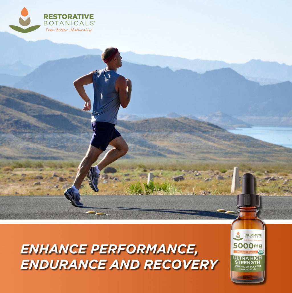 Hemp Oil Drops 5000 mg Mandarin Orange L2452