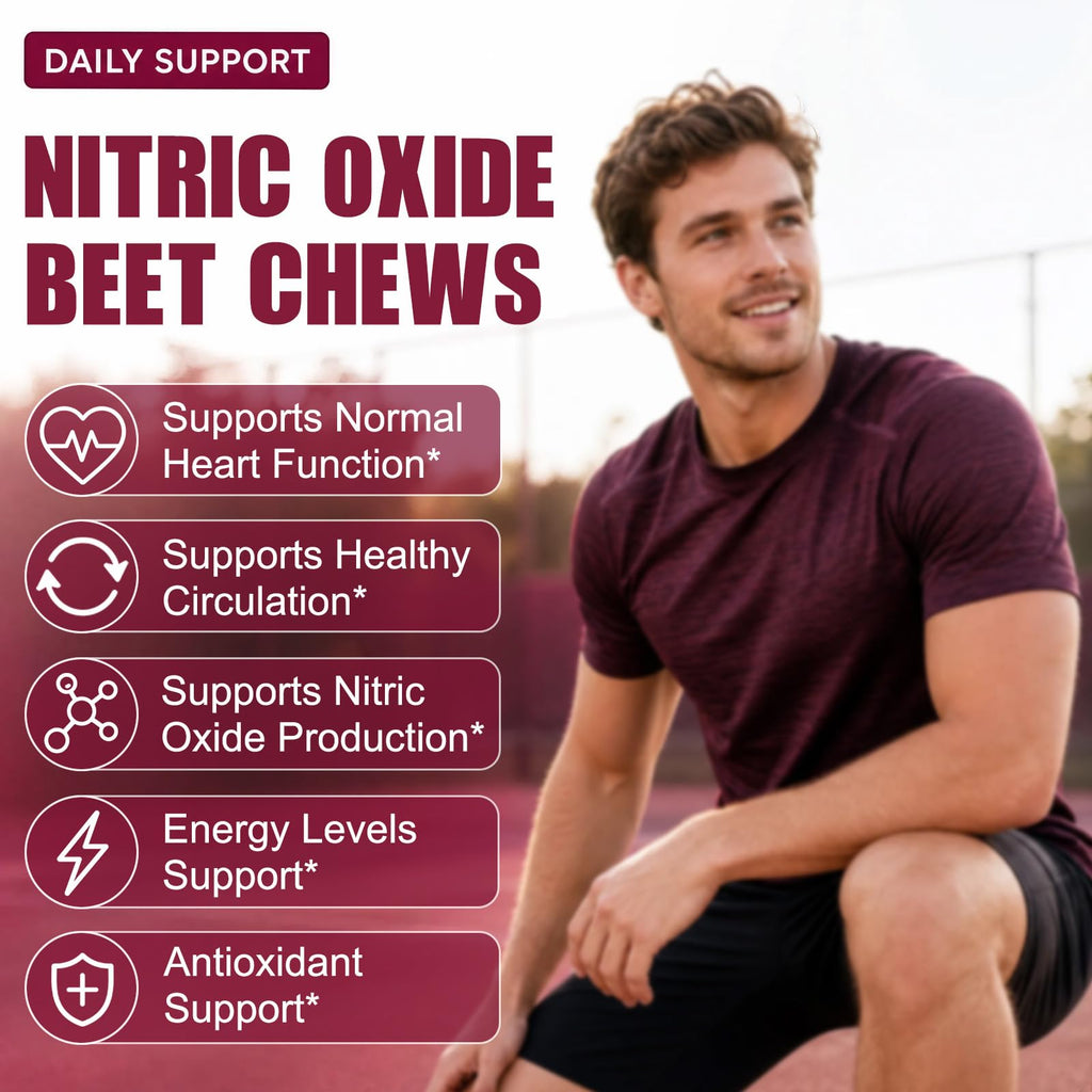 Beet Root Chews with CoQ10, Mixed Berry, 90 Ct X783119