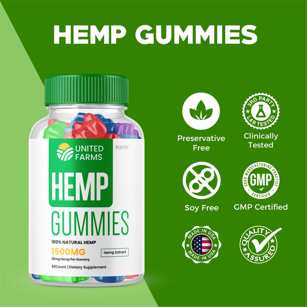 Hemp Extract Gummies 25mg 60 Gummies A917