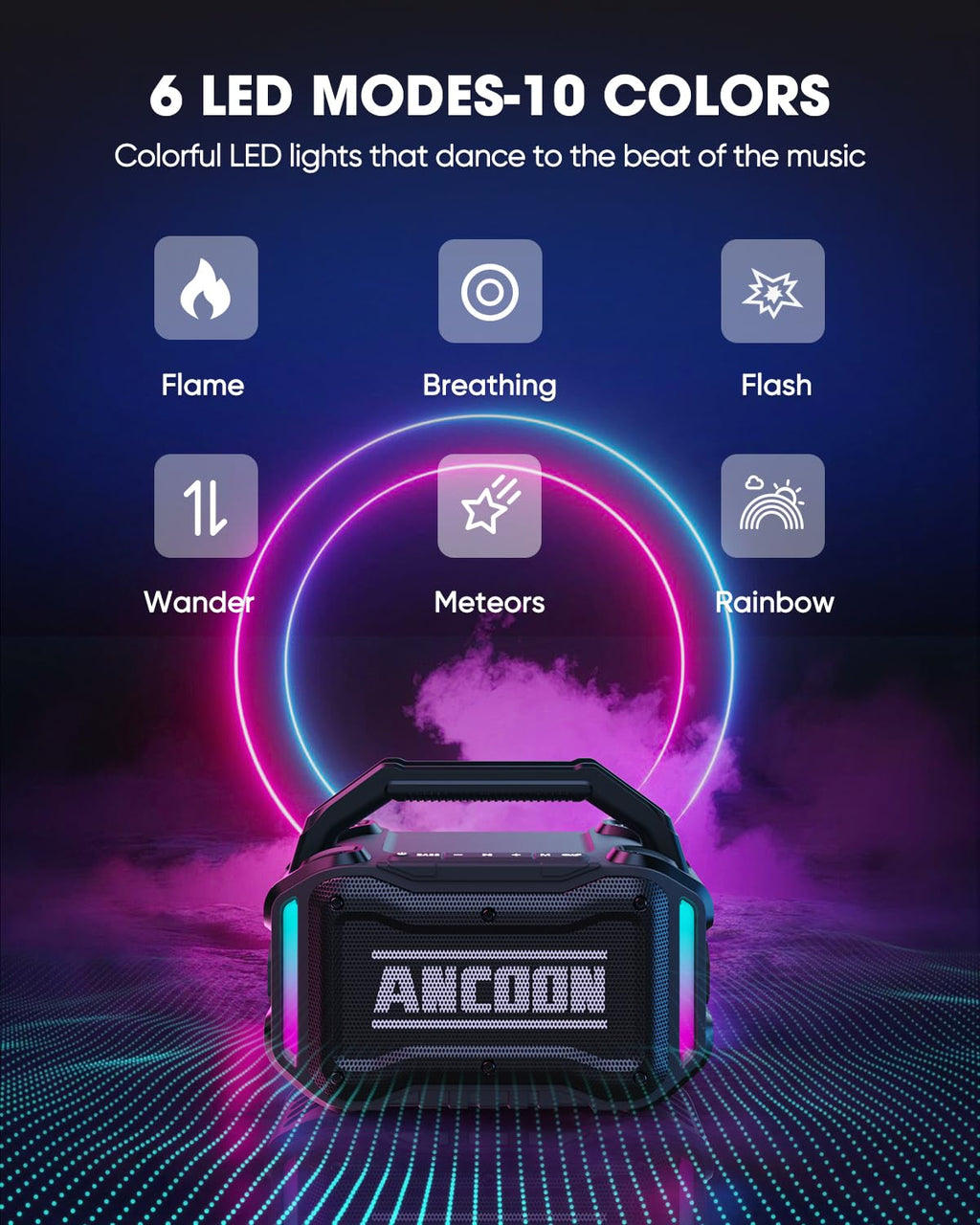 80W Bluetooth Wireless Speaker with Bass I7482