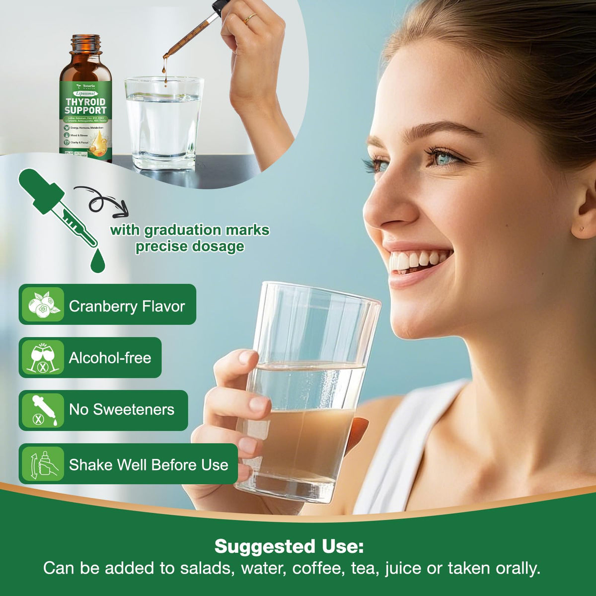 Thyroid Support Supplement 4 Fl.Oz W38497