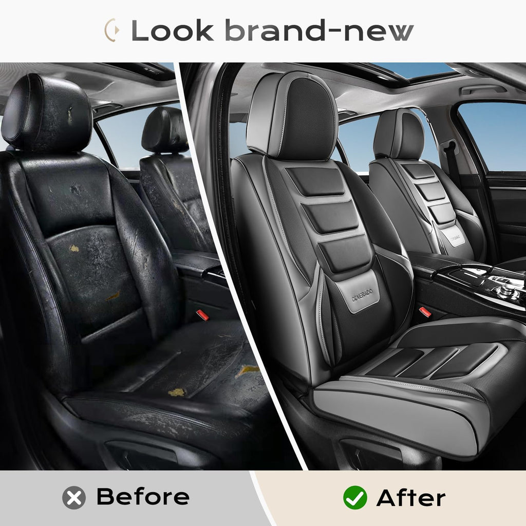 Waterproof Leather Car Seat Covers Full Set Z4752