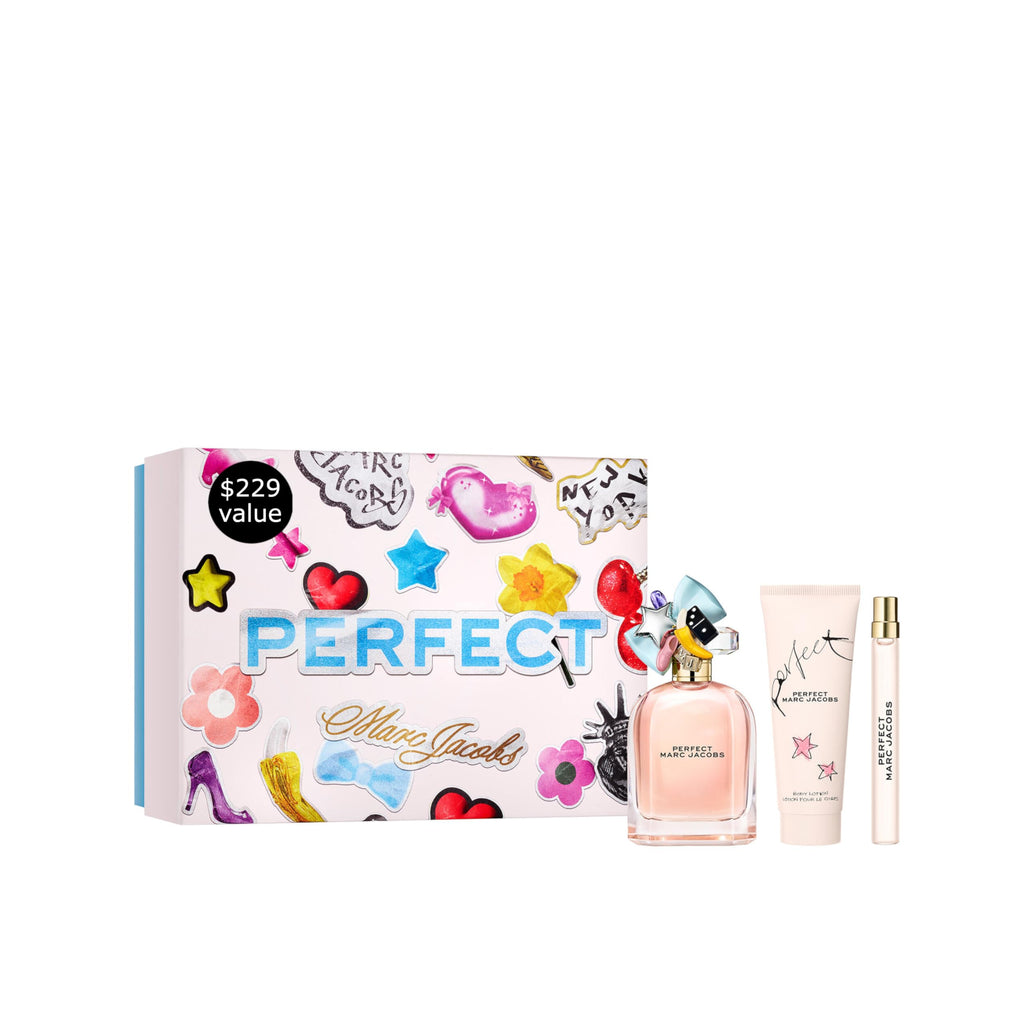 Eau de Parfum 3-Piece Gift Set, 3.3 oz, Body Lotion 2.5 oz, Travel Spray 0.33 oz Floral Perfume E25124