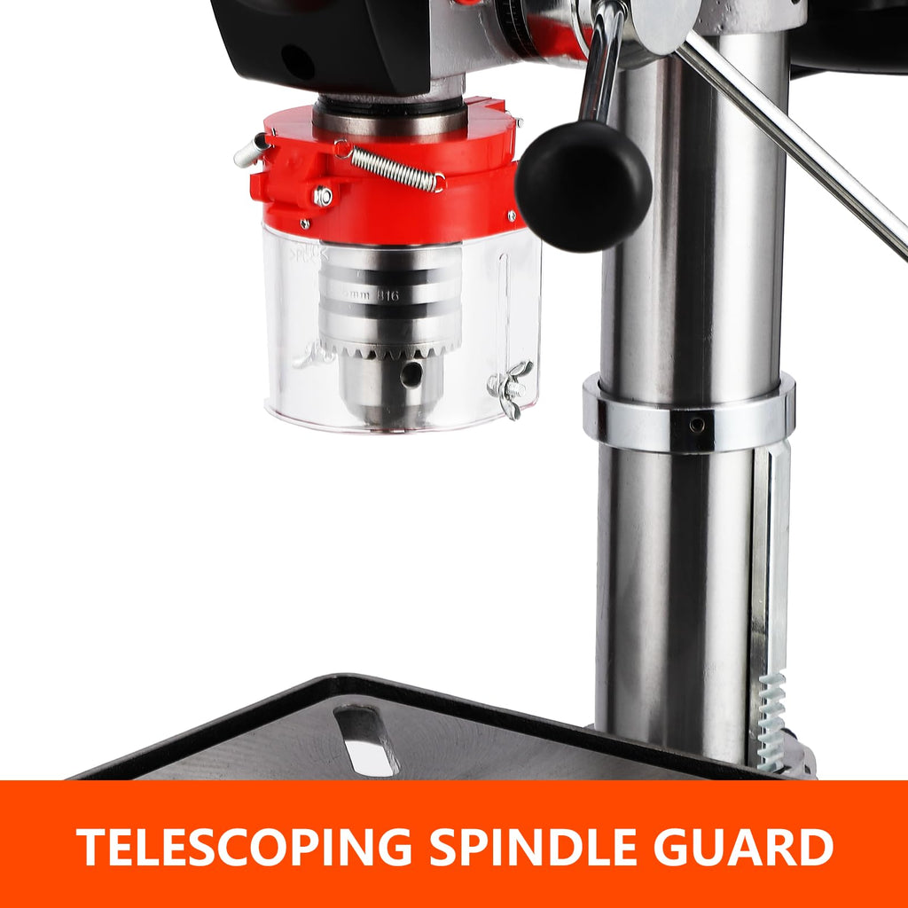 13 in Benchtop Drill Press, 7.5 Amp Variable Speed Cast Iron N5322
