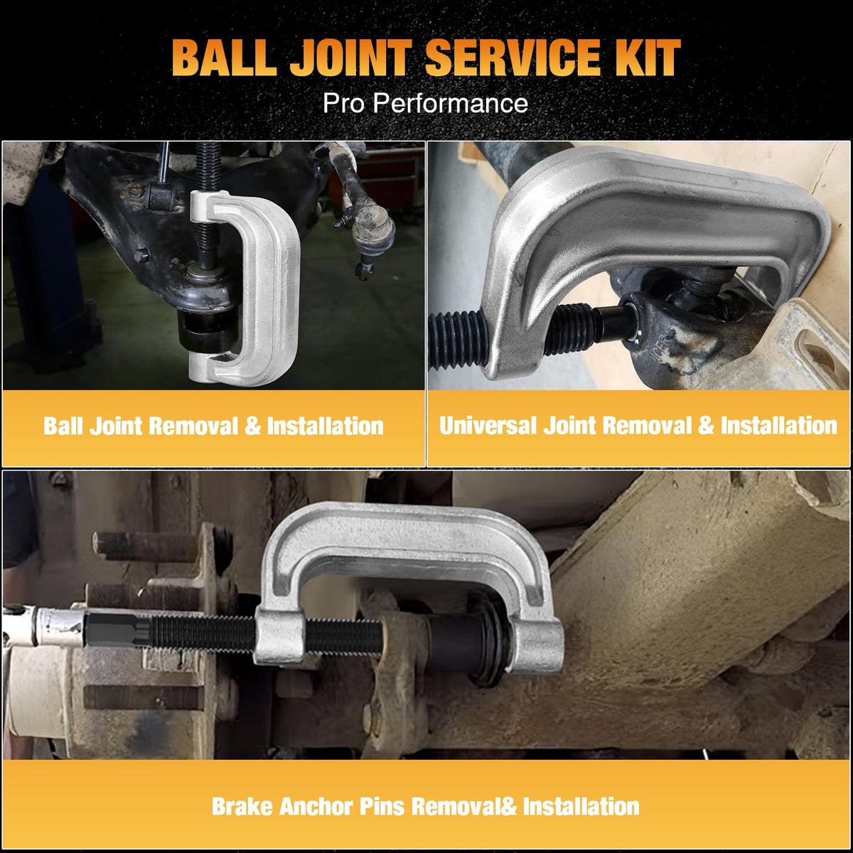 Ball Joint Press Kit with U-Joint and Brake Anchor Pin Tools C1235