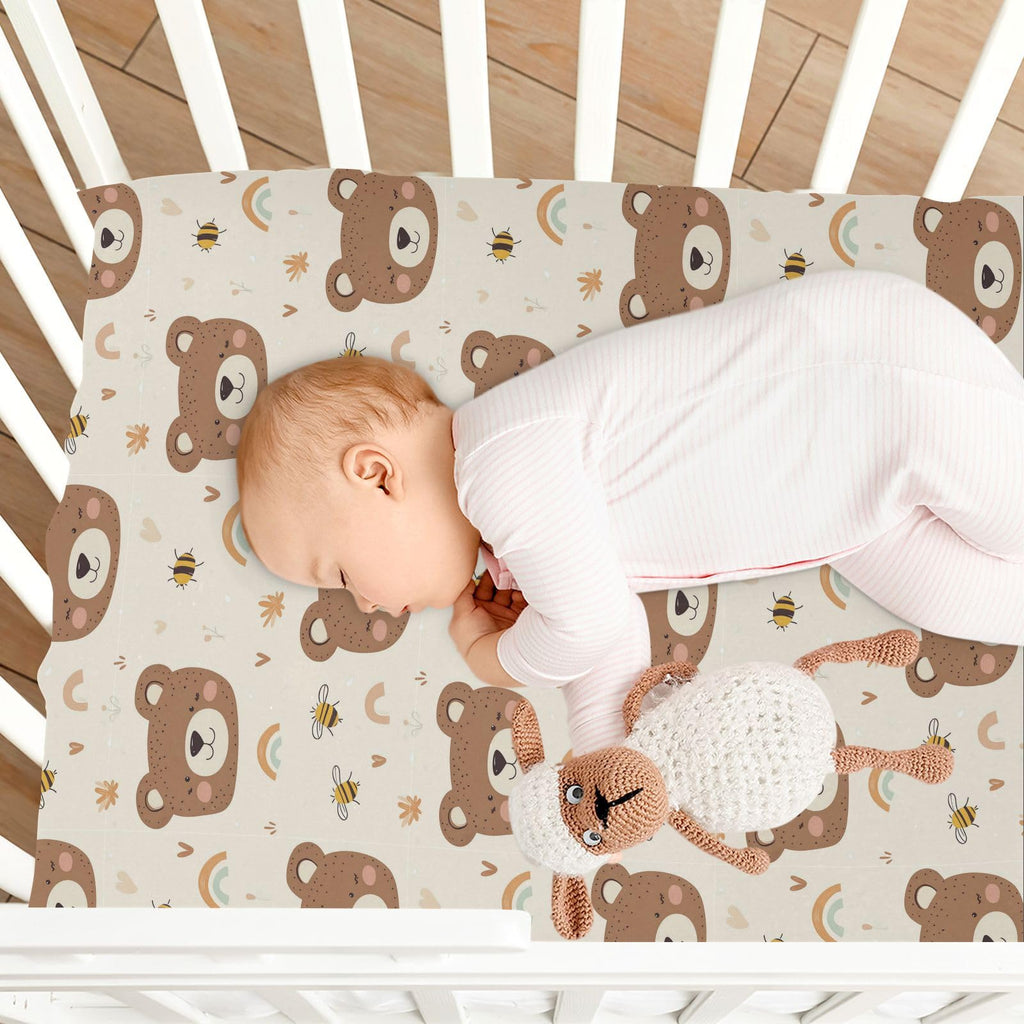 Soft Breathable Microfiber Fitted Crib Sheet G9919