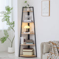 70 inch Solid Wood 5 Tier Corner Bookshelf P927147