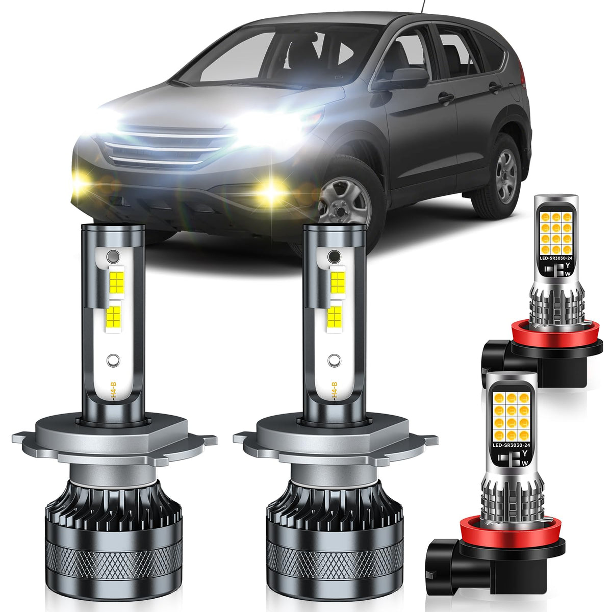 Fog Light Bulbs Combo, Pack of 4 A890