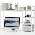White Wood Desk Shelf with Drawer D27013