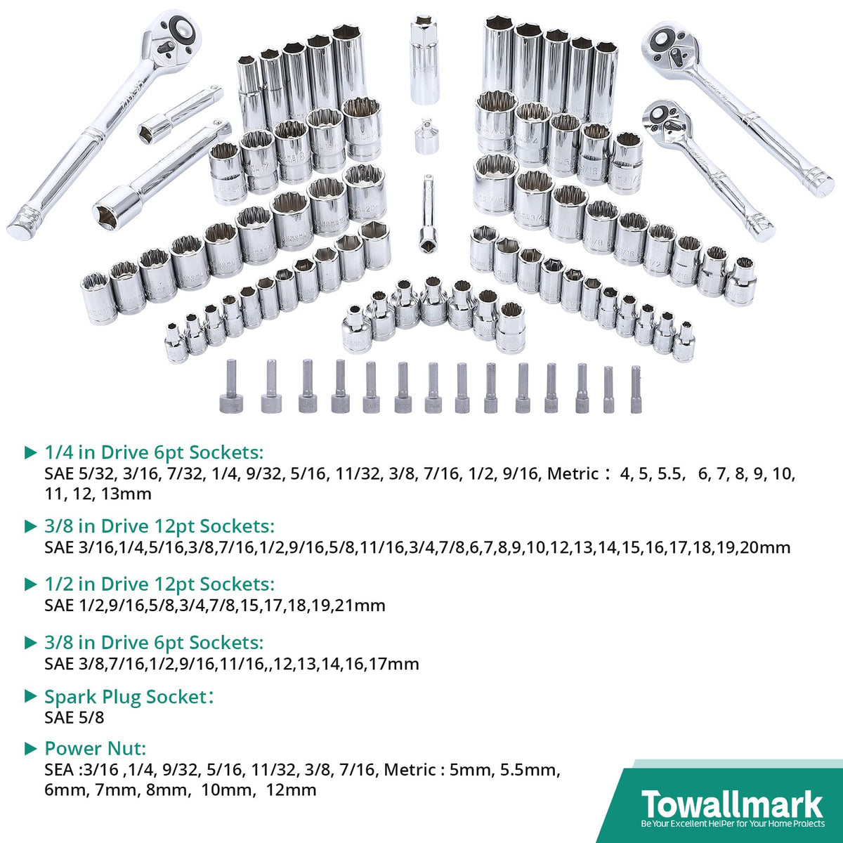 213 Piece SAE and Metric Mechanic Tool Set with Storage Case I699058
