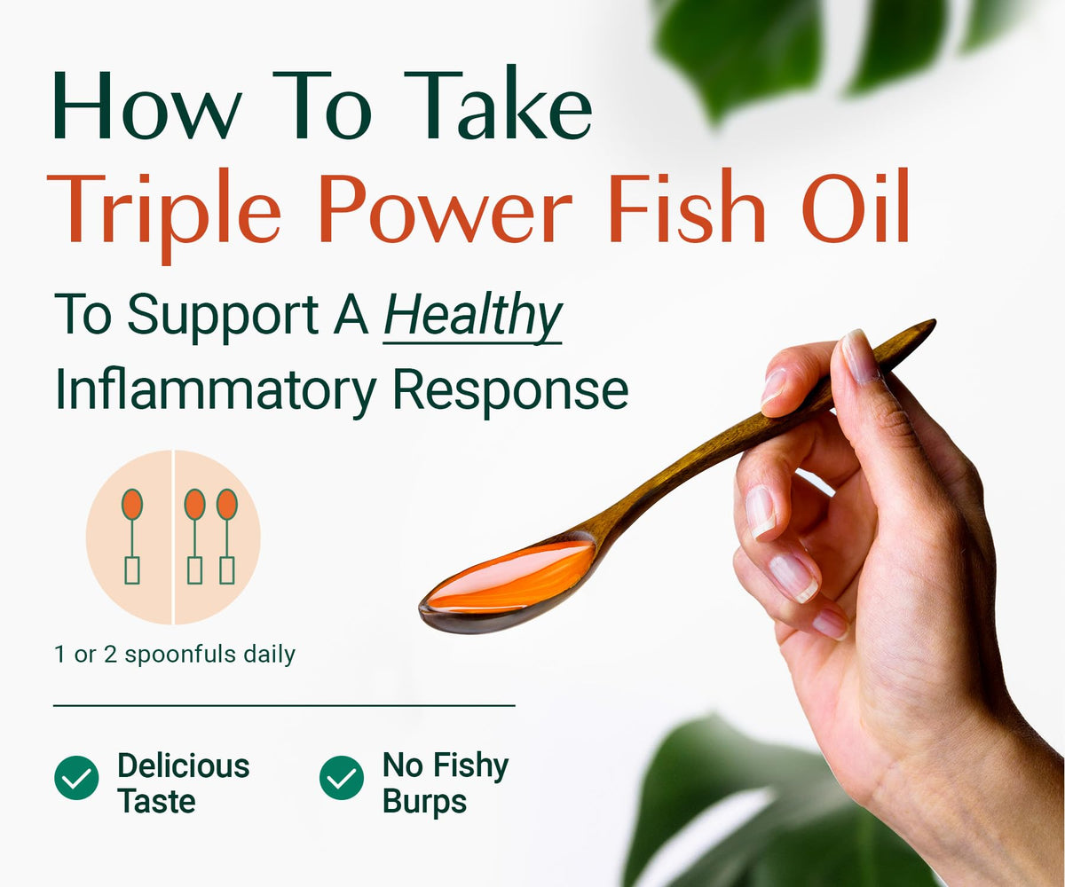 Omega 3 Fish Oil Liquid 1200mg 16 oz E205