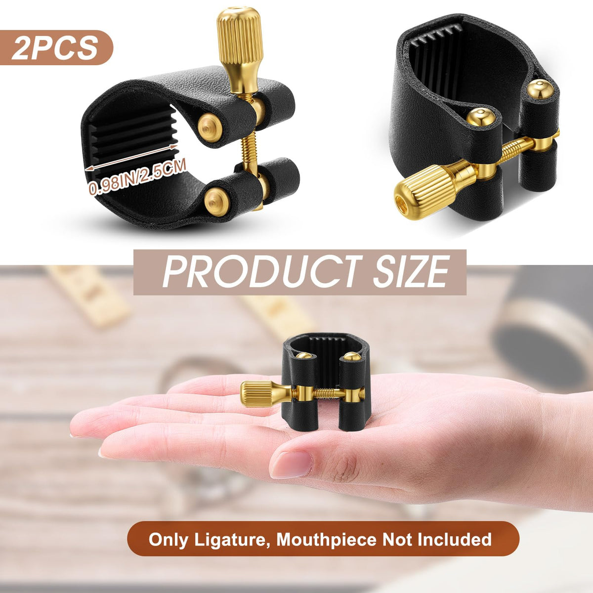 2 Pcs Alto Sax Ligature V8633
