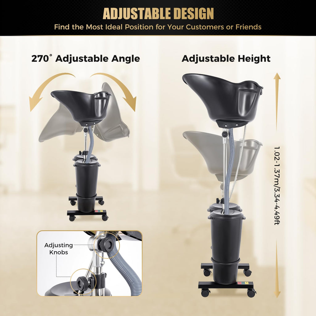 Portable Shampoo Basin with 2 Water Buckets B20921