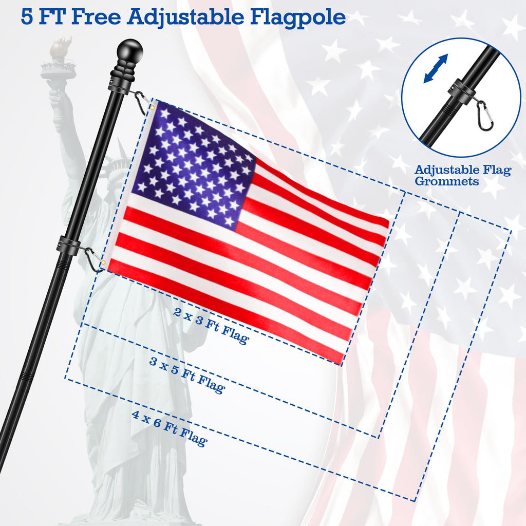 Black Flag Pole C4845