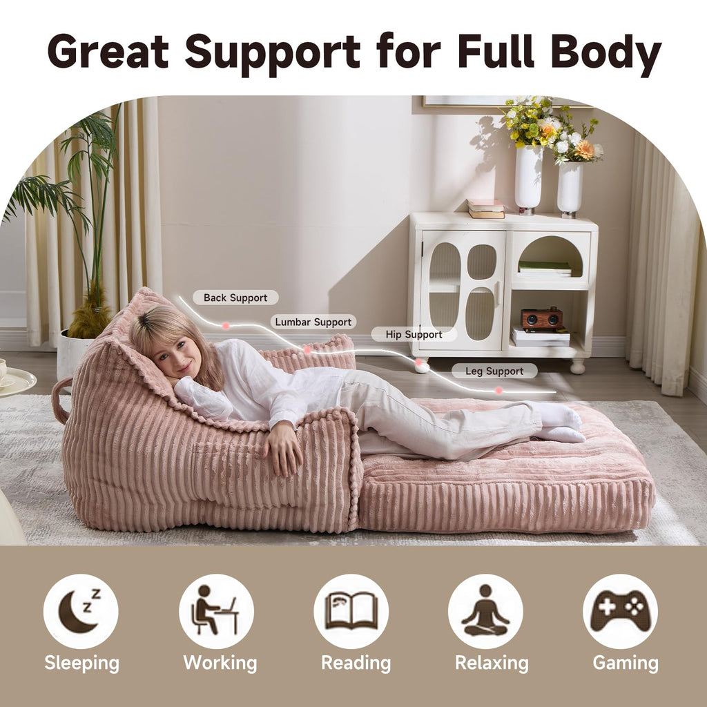 2 in 1 Folding Sofa Bed Pink T163