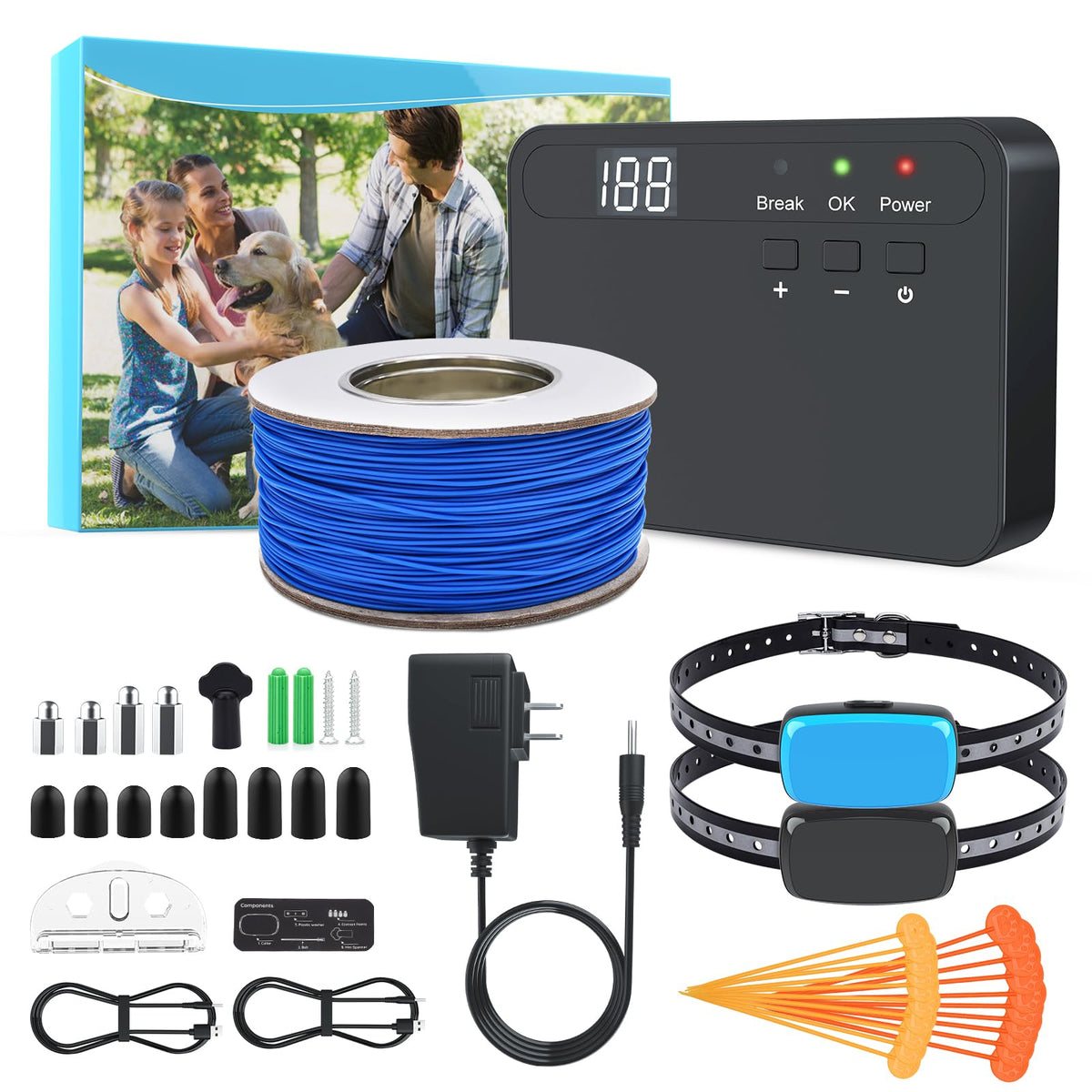 Electric Dog Fence System for 2 Dogs G756